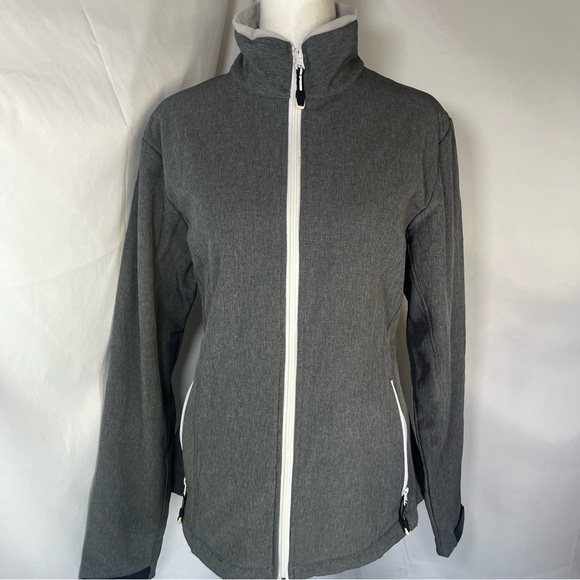Roper Jackets & Blazers - Roper Women's Softshell‎ Jacket Gray with White Details Size XL